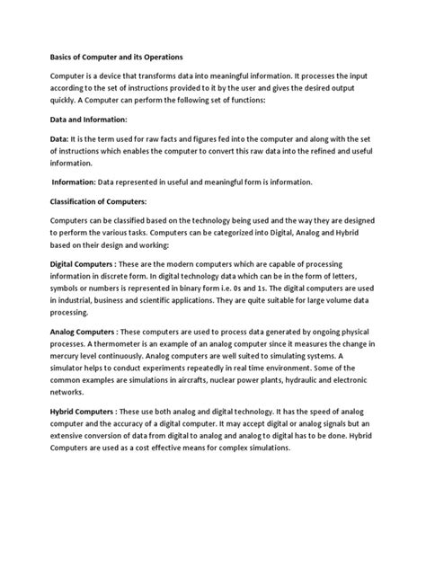 Image result for Operations in Computer