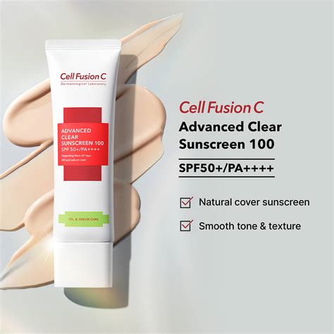 Advanced Clear Sunscreen 100 SPF50+/PA++++ 50ml - maccaron
