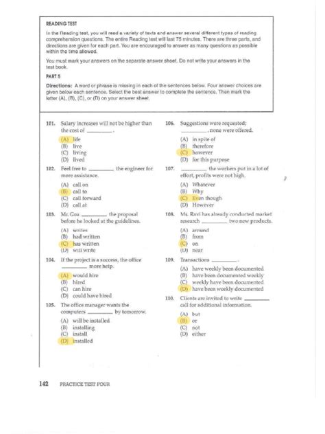 Image result for Reading Test Examples