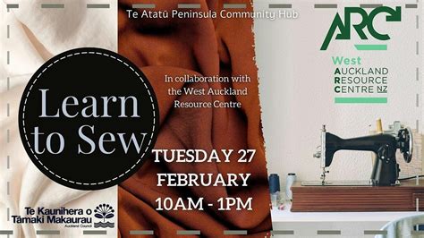 Learn to Sew, Te Atatū Peninsula Community Centre and Library, Auckland ...