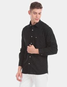 Arrow Sport Men Solid Casual Black Shirt - Buy Arrow Sport Men Solid ...