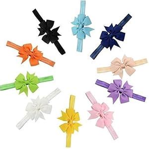 Skudgear Satin Baby Head Bands Designer Edition Baby Hair Bands for ...