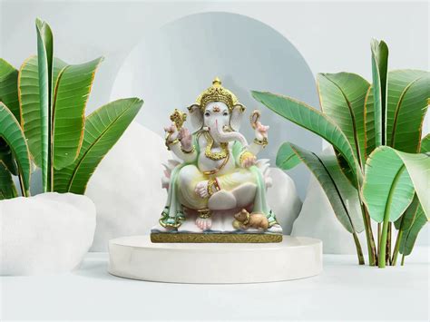 Unleashing the Beauty of Modern Art in Marble Ganesh Murti — Handicraft ...