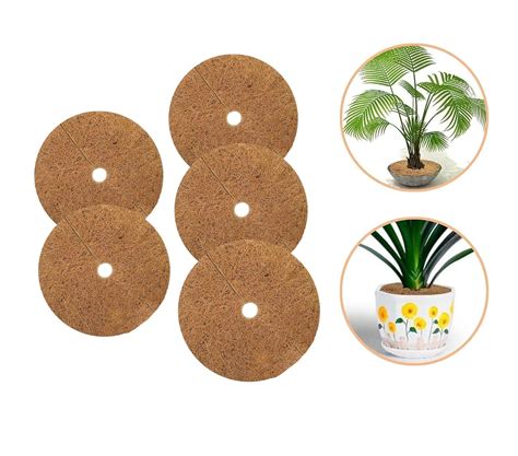 Grow Rich Coco Fiber Mulch Mat 20 cm - Natural Moisture & Weed Control ...