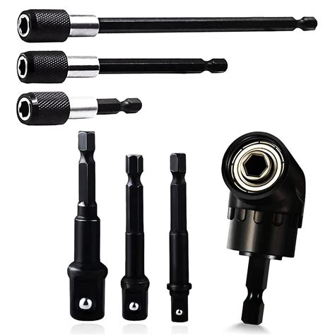 Drill Bit Extension Set for Confined Space 3 PCS Quick Change Magnetic ...