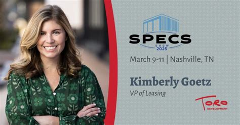 Kimberly Goetz, TDC's VP of Leasing is headed to Dallas next month for ...