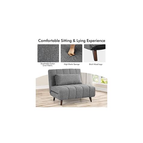 Buy Giantex Sofa Bed Convertible Sleeper Adjustable Recliner Chair 3 in ...