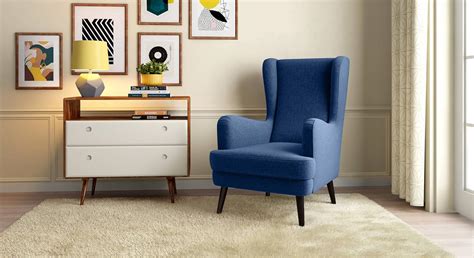 Forester Furniture Accent Chair Modern Tufted Button Wingback Vanity ...