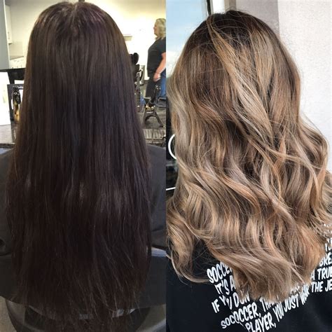 Hair color transformation. Before and after hair color. Black box dye ...
