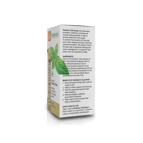 Buy KRISHNA'S TULSI DROP - 10ML Online & Get Upto 60% OFF at PharmEasy