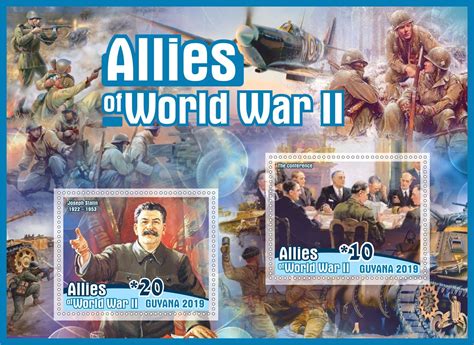 Stamps. Famous people. World War II 2019 1+1 sheets perforated | Africa ...