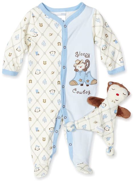 Vitamins Baby-boys Newborn Cowboy Sleep and Play with Blankie Buddy ...