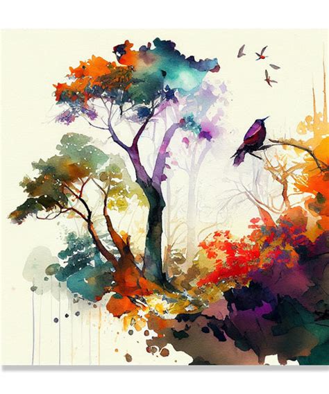 Tree Flower Wall Paintings Online - Abstract Wall Art | Craftico – CRAFTICO