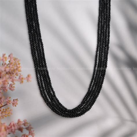 Black Spinel - Semi Precious Beads - 5914
