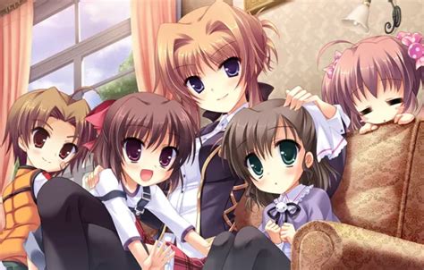 Wallpaper girl, happy, anime, kid, japanese, Midori no Uni for mobile ...