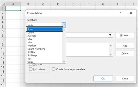Image result for Excel Consolidate Function