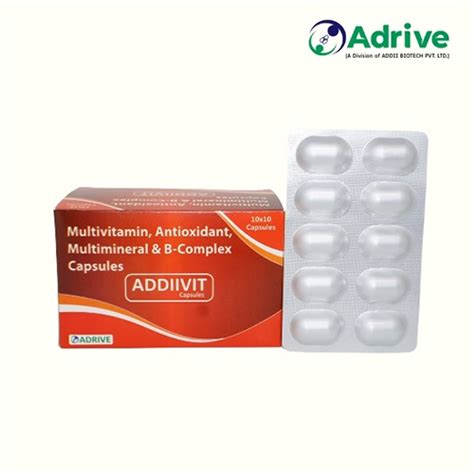 Addiivit - Multivitamin, Antioxidant, Multimineral & B-Complex Capsules ...