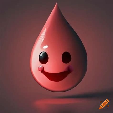 Emoji blood drop on Craiyon