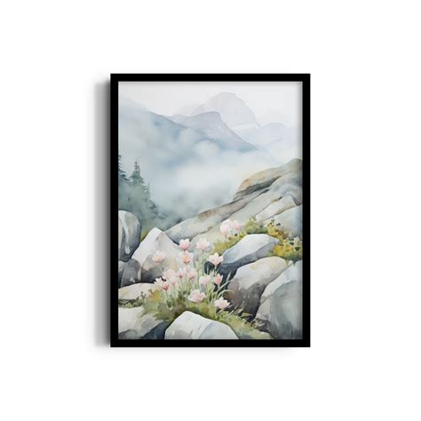 Mystic Mountain Bloom Wall Art – The Mortal Soul