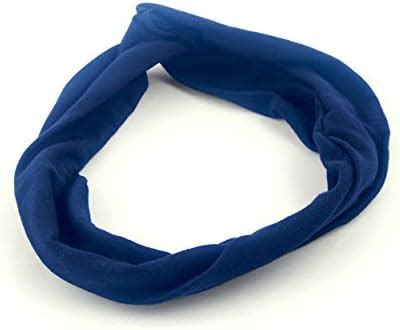 Elite Models (France) Blue Stylish Wide Headwrap Fashion Elastic Hair ...