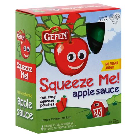 Gefen Apple Sauce Pouches - Shop Apples at H-E-B