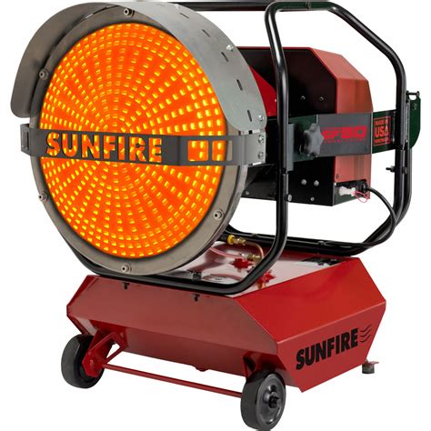 SUNFIRE, Diesel/Kerosene, 80,000 BtuH Heating Capacity Output, Portable ...