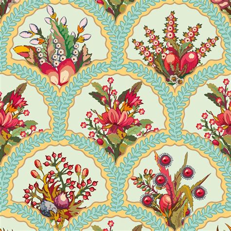 PAPER PLANE DESIGN Indian Ethnic Traditional Abstract Flower Wall Mural ...