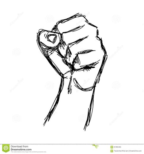 Clenched Fist Drawing at GetDrawings | Free download