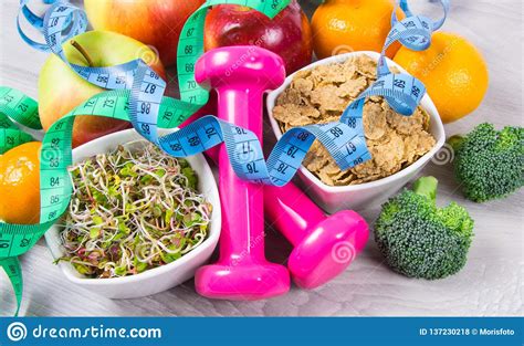 Healthy Diet, Weight Loss - Concept Of Healthy Eating Stock Photo ...
