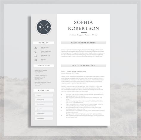 2 Page Resume Format Example