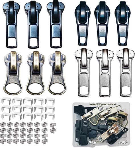 JOSDIOX Zipper Repair Kit with 12 Pcs Sliders, Stops and India | Ubuy