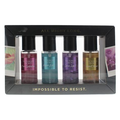 Buy Victoria's Secret 4 Piece Pure Seduction Body Mist 75Ml Aqua Kiss ...