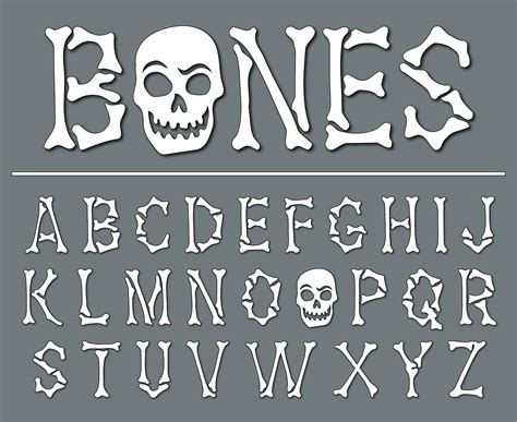 Skeletal Font
