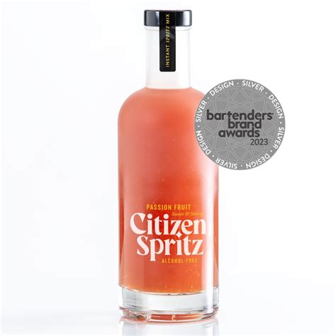Buy Citizen Spritz Passion Fruit Non-Alcoholic Spritz (500ml) | Award ...