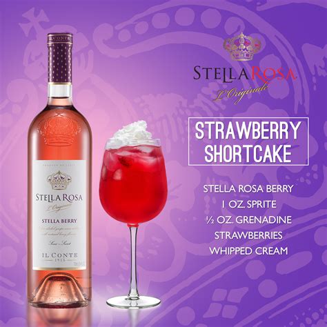 Stella Rosa Wines Cocktail Recipe: Strawberry Shortcake