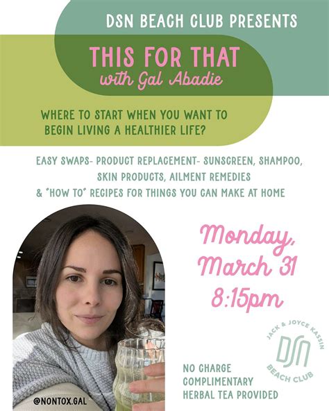 This for That with Gal Abadie- Easy Swaps and How To Recipes, DSN beach ...