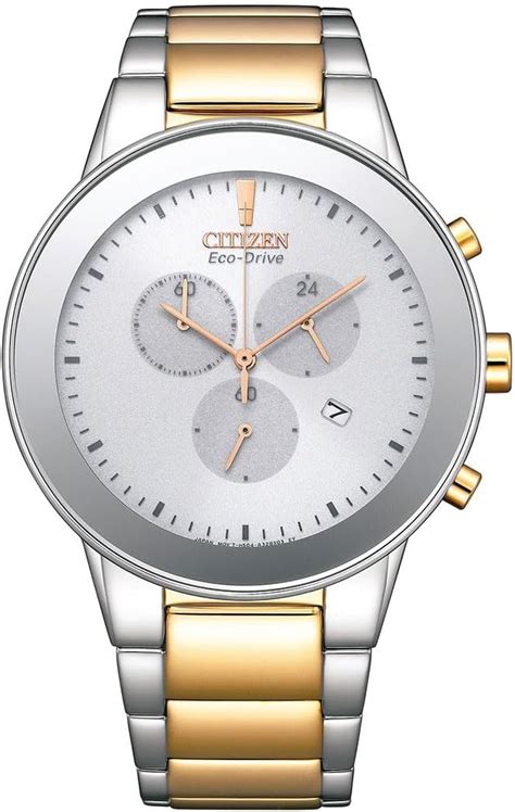 CITIZEN Eco-Drive Analog Mens Stainless Steel Watch Powered by Light ...