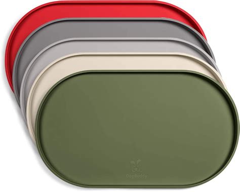 DogBuddy Dog Food Mat - Waterproof Dog Bowl Mat, Silicone Dog Mat for ...