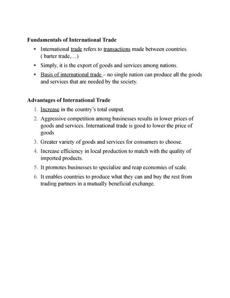 Internal Trade Short Notes 的图像结果