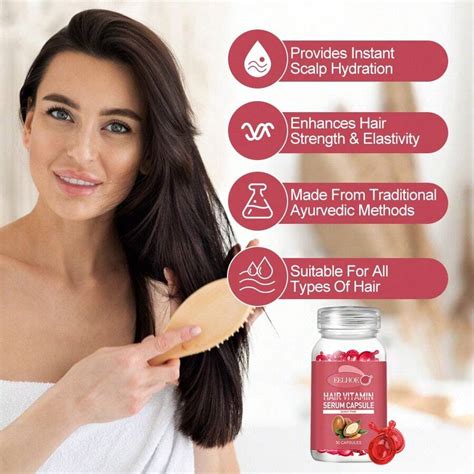 eelhoe 30 Peças Cápsulas de Essência de Cuidados com os Cabelos com ...