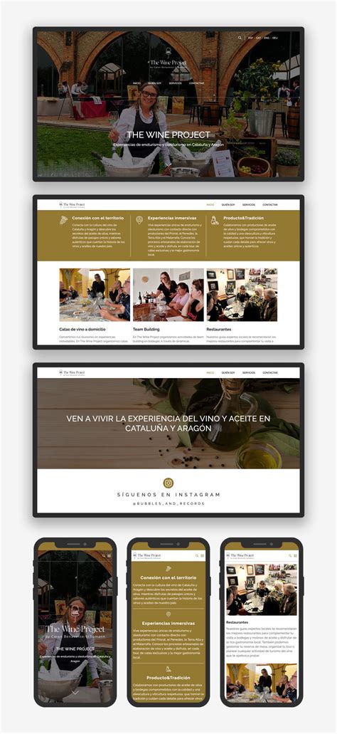 Página web The Wine Project - Dommia