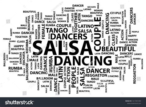 Vector Illustration Names Latin American Dances Stock Vector (Royalty ...