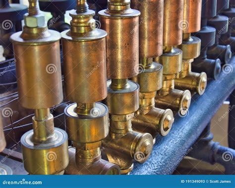Up Close of a Old Calliope / Steam Organ Stock Image - Image of pitch ...