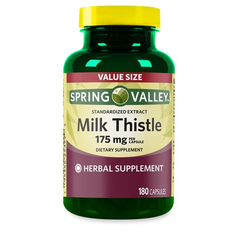 Spring Valley Standardized Extract Milk Thistle Dietary Supplement ...