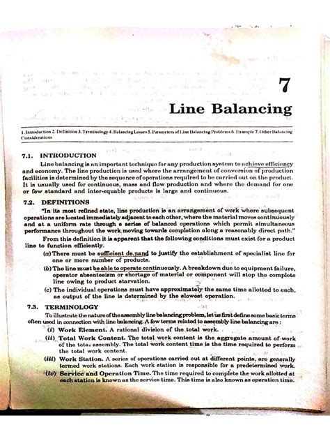 Image result for Line Balancing Tutorial