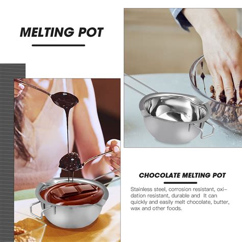 1 Set Double Boiler Pot Nice Cheese Melting Pot St... - Vicedeal