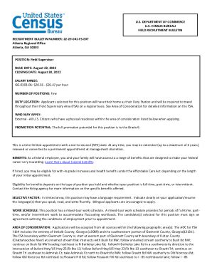 Fillable Online www2 census Field Representative (Georgia) Fax Email ...