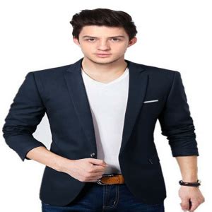 BREGEO Men's Slim Fit Single Breasted Blazer(Navy Blue_38) : Amazon.in ...