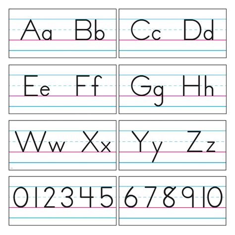 Trend Enterprises Inc T 1858 Basic Alphabet Zaner Bloser Manuscript ...