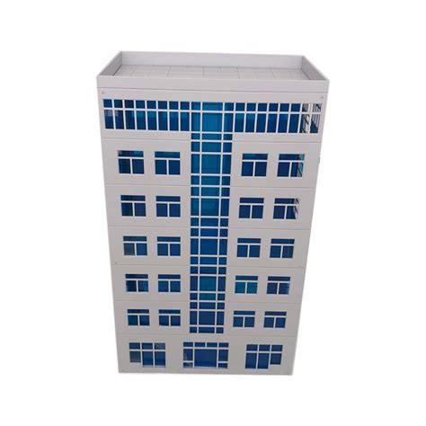 Buy Outland Models Miniatures Modern Office Building for Diorama 1:64 ...